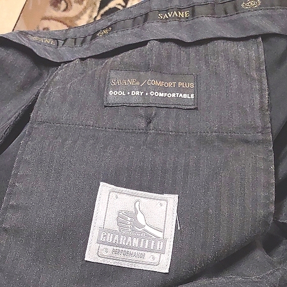 Savane Men's Dress Pants with cuff - Picture 8 of 9